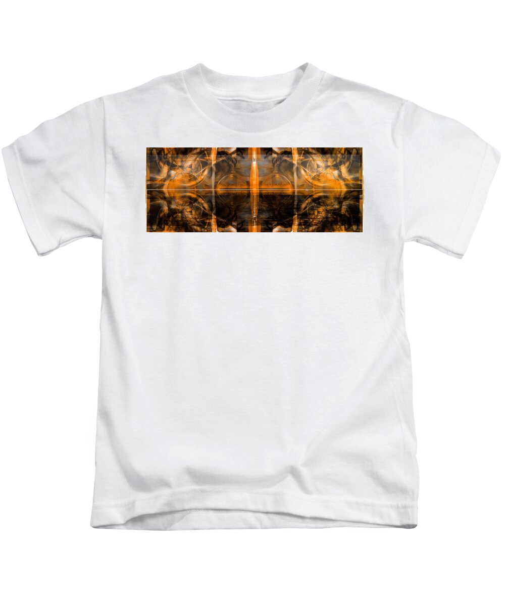 Abstract Kids T-Shirt featuring the digital art Horizon by Art Di