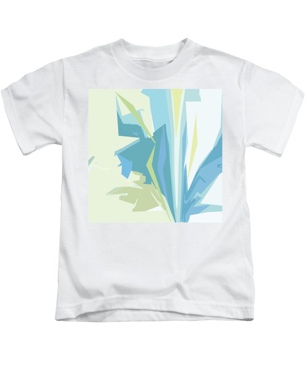 Abstract Kids T-Shirt featuring the digital art Inflorescence by Gina Harrison