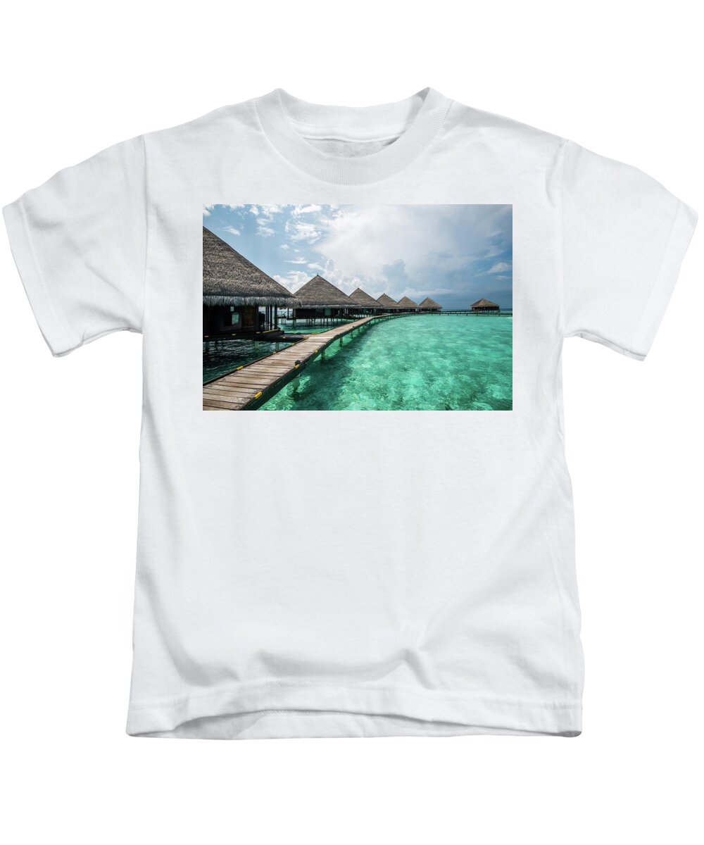 Maldives Kids T-Shirt featuring the photograph Inhale by Hannes Cmarits