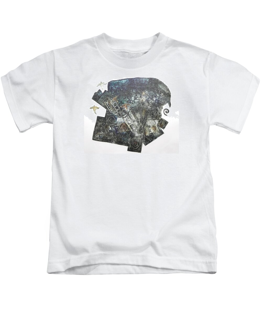 Dream Kids T-Shirt featuring the painting Jacob's dream by Ilona Petzer