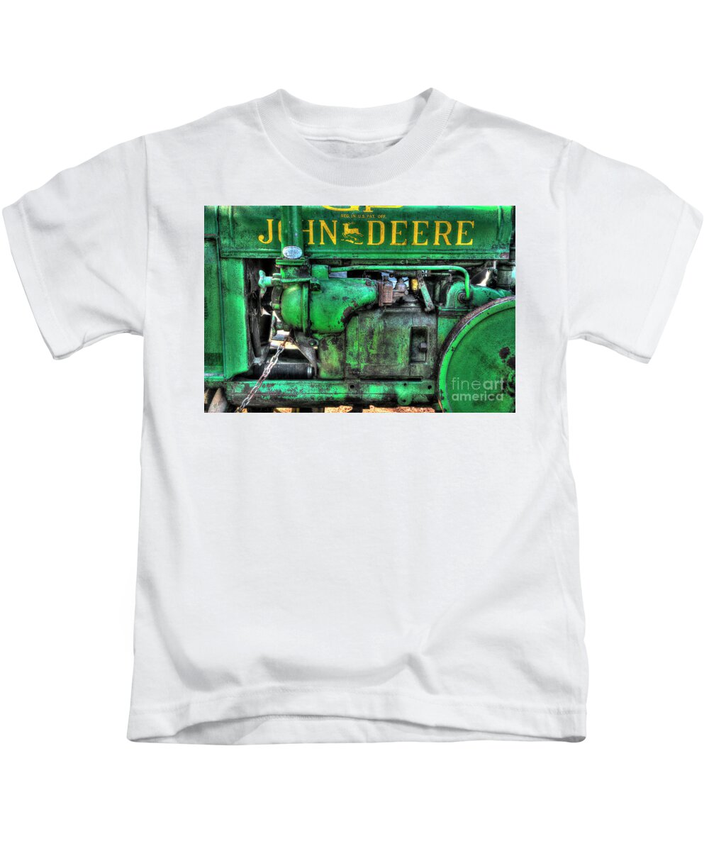 Tractor Kids T-Shirt featuring the photograph John Deere GP by Mike Eingle