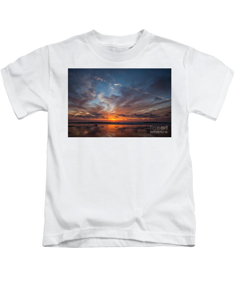 Sunset Kids T-Shirt featuring the photograph Last Peak by Timothy Johnson