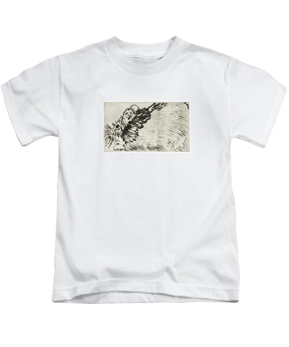 Rat Kids T-Shirt featuring the drawing Learning to Love Rats More #1 by Dawn Boswell Burke