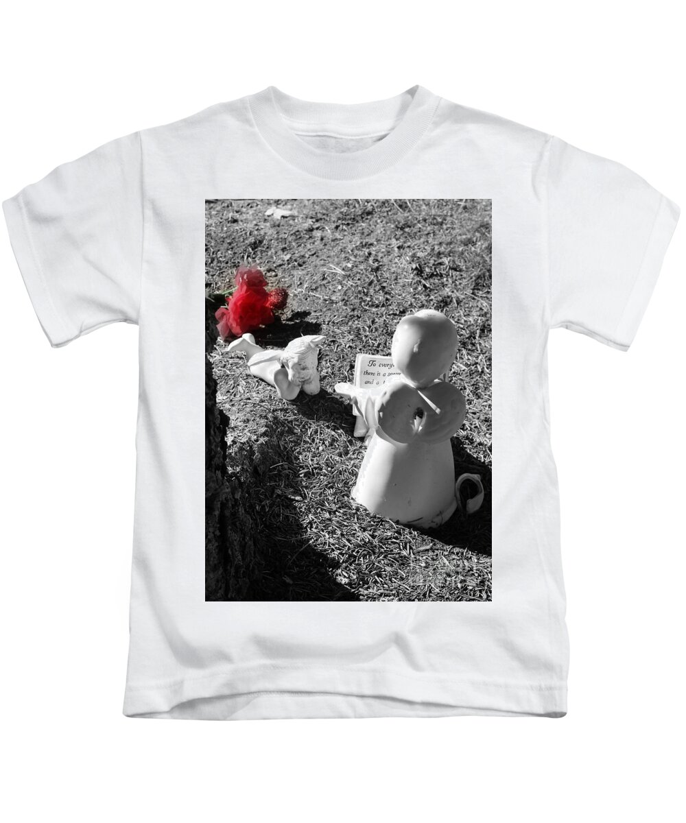 Listening Kids T-Shirt featuring the photograph Listening by Marie Neder
