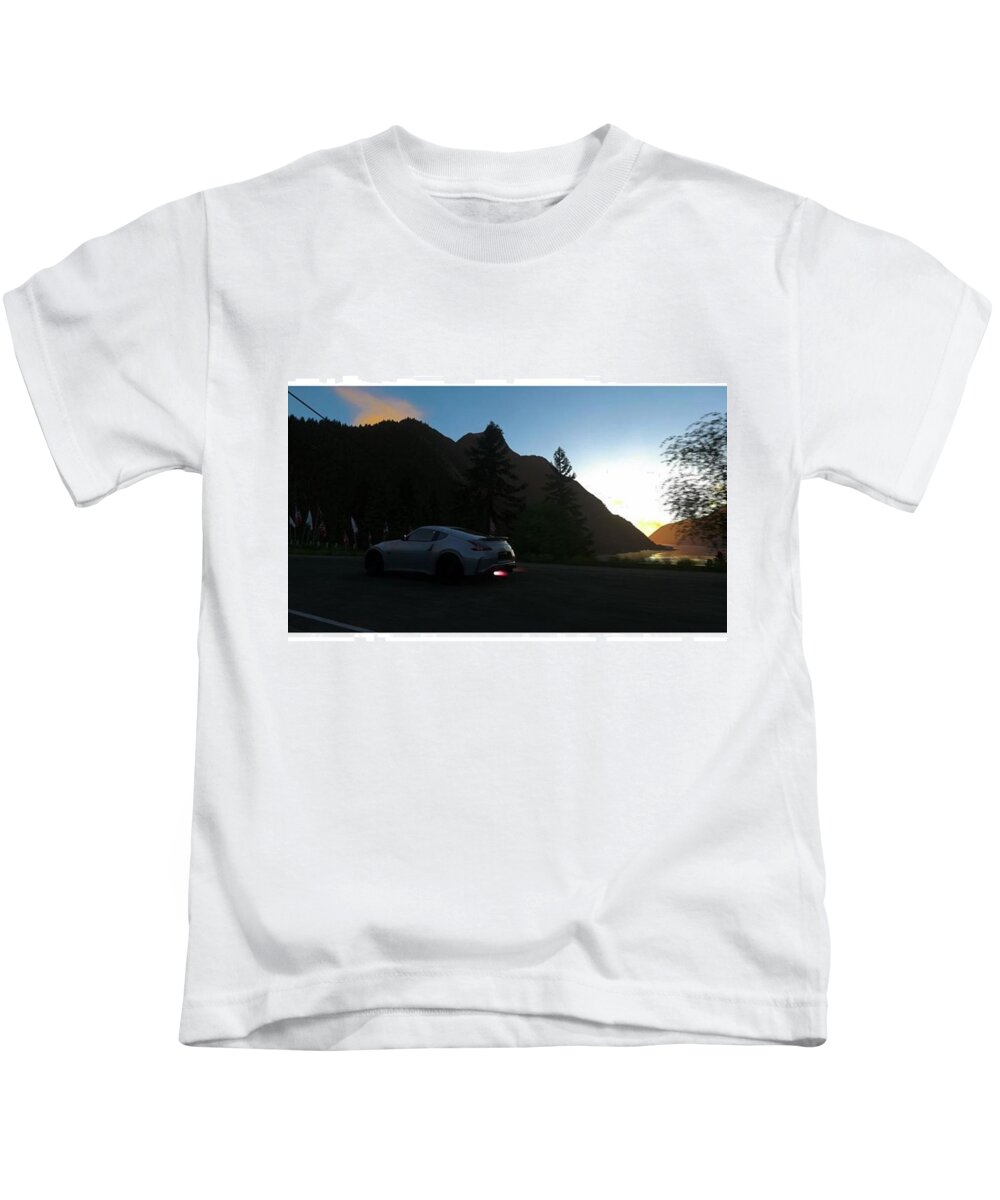 Nismo Kids T-Shirt featuring the photograph Little Flame While #shifting. #nissan by Hannes Lachner