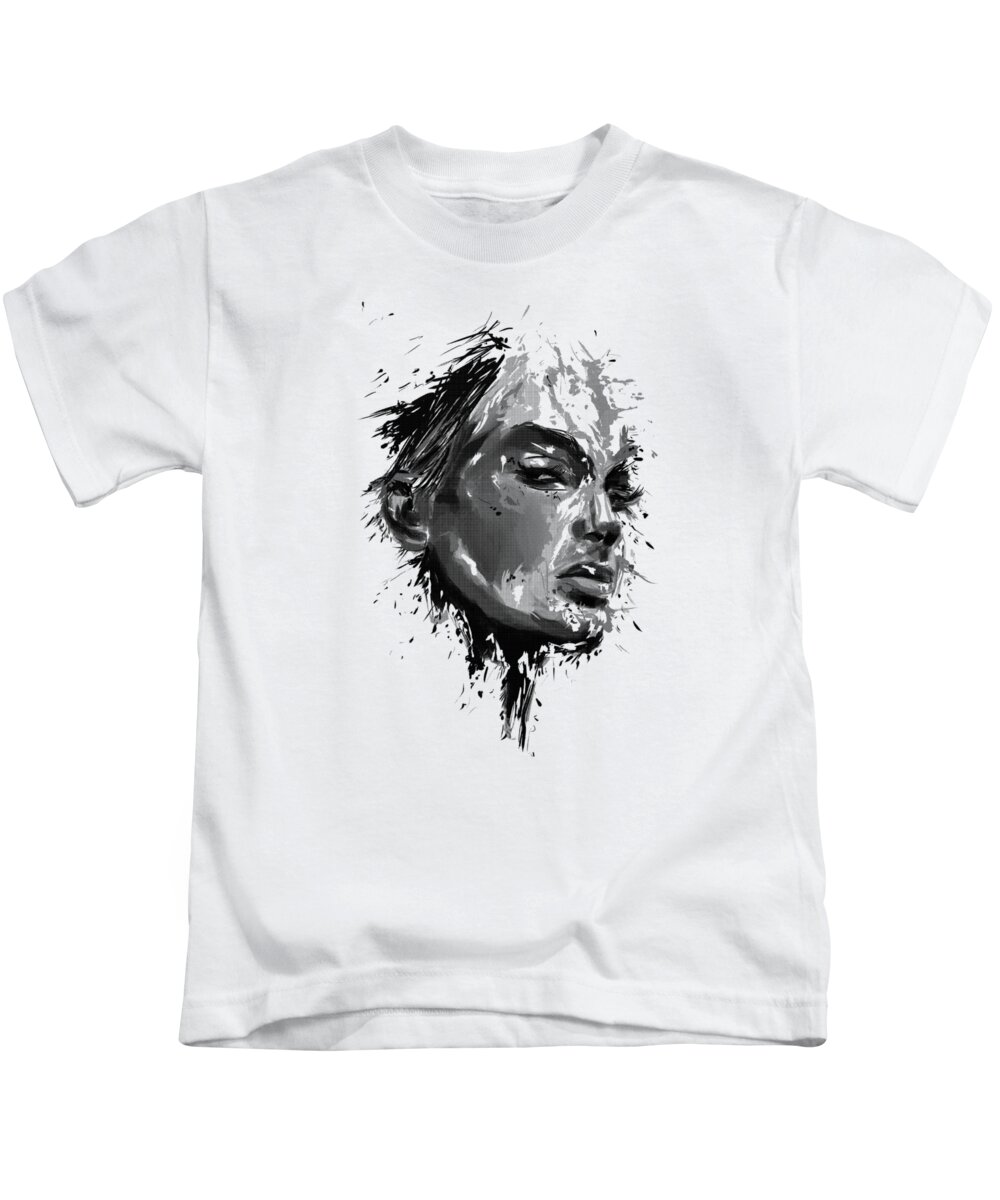 Look Kids T-Shirt featuring the mixed media I see you by Balazs Solti