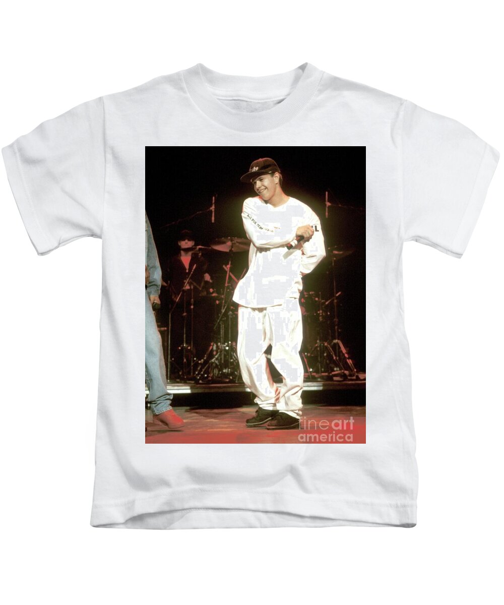 Mark Wahlberg Mark and Funky Bunch Kids T-Shirt by Concert Photos -
