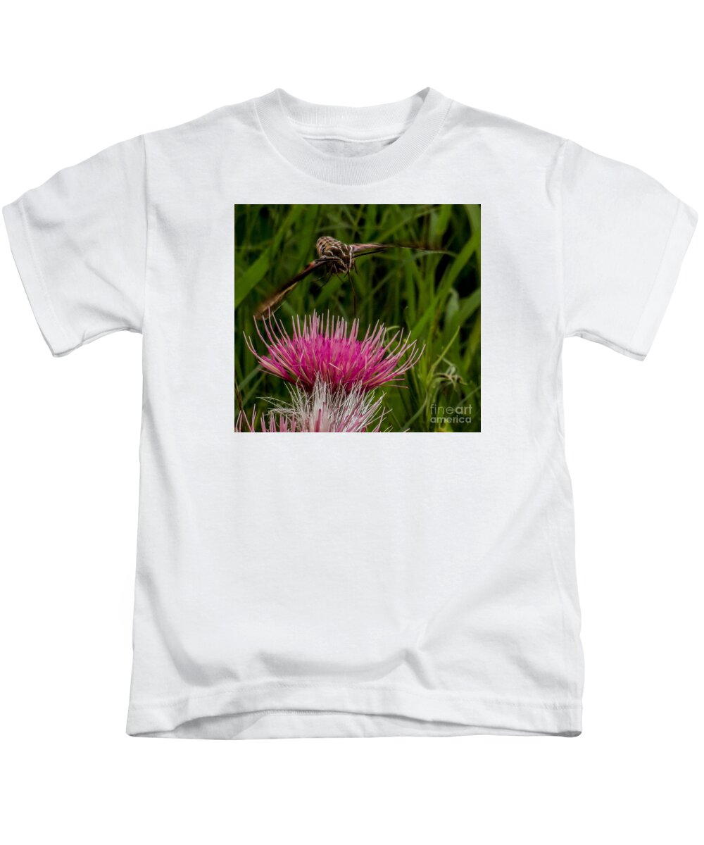 Macro Kids T-Shirt featuring the photograph Moth 1 by Christy Garavetto
