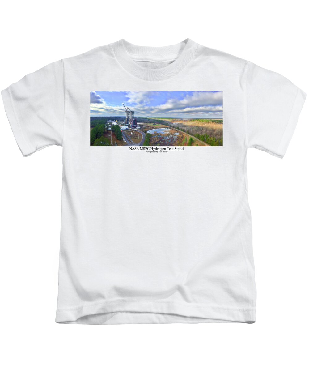 Janet Watson Kids T-Shirt featuring the photograph NASA MSFC Hydrogen Test Stand - Original by Norman Peay