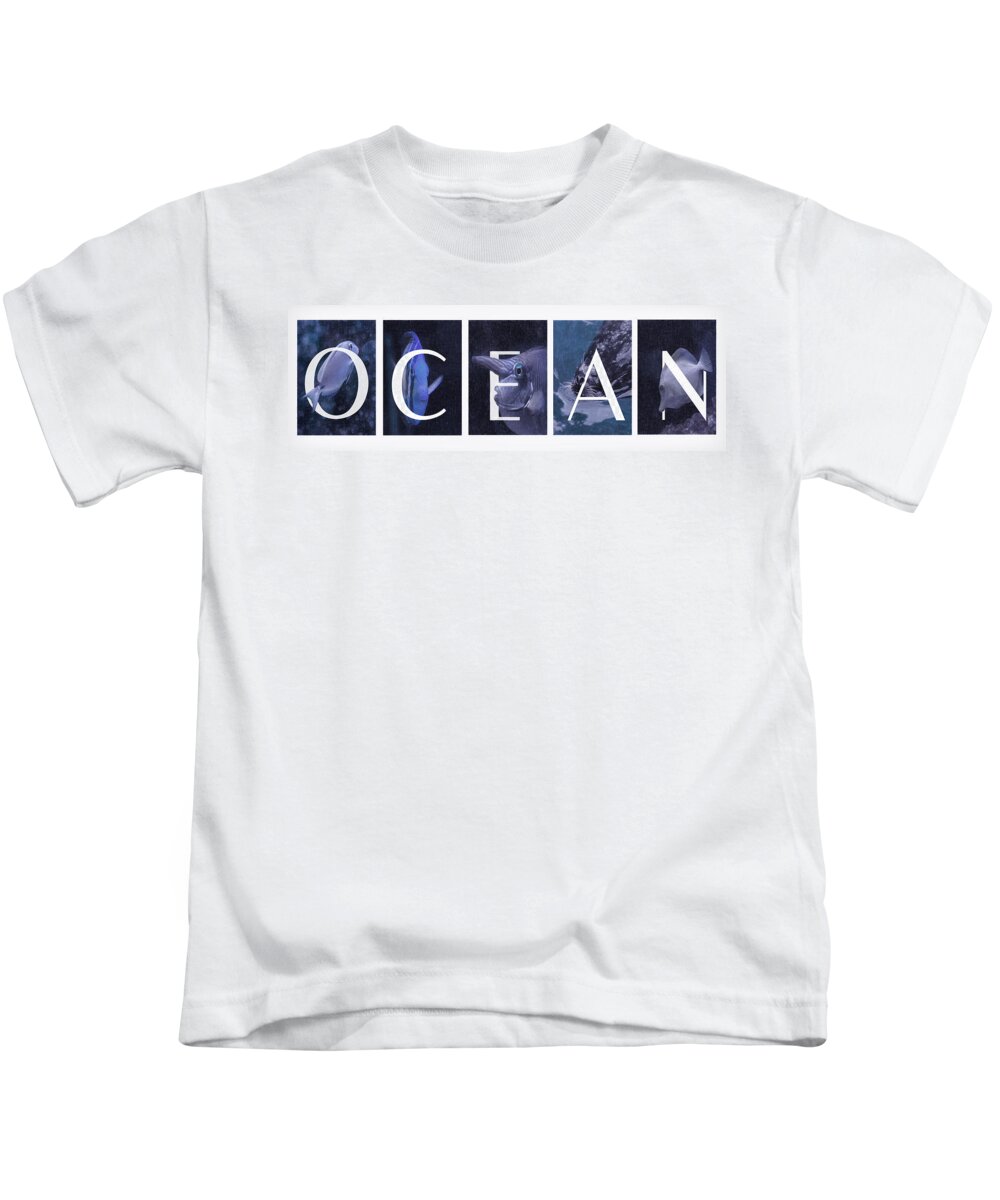 Ocean Kids T-Shirt featuring the photograph Ocean by Robin-Lee Vieira