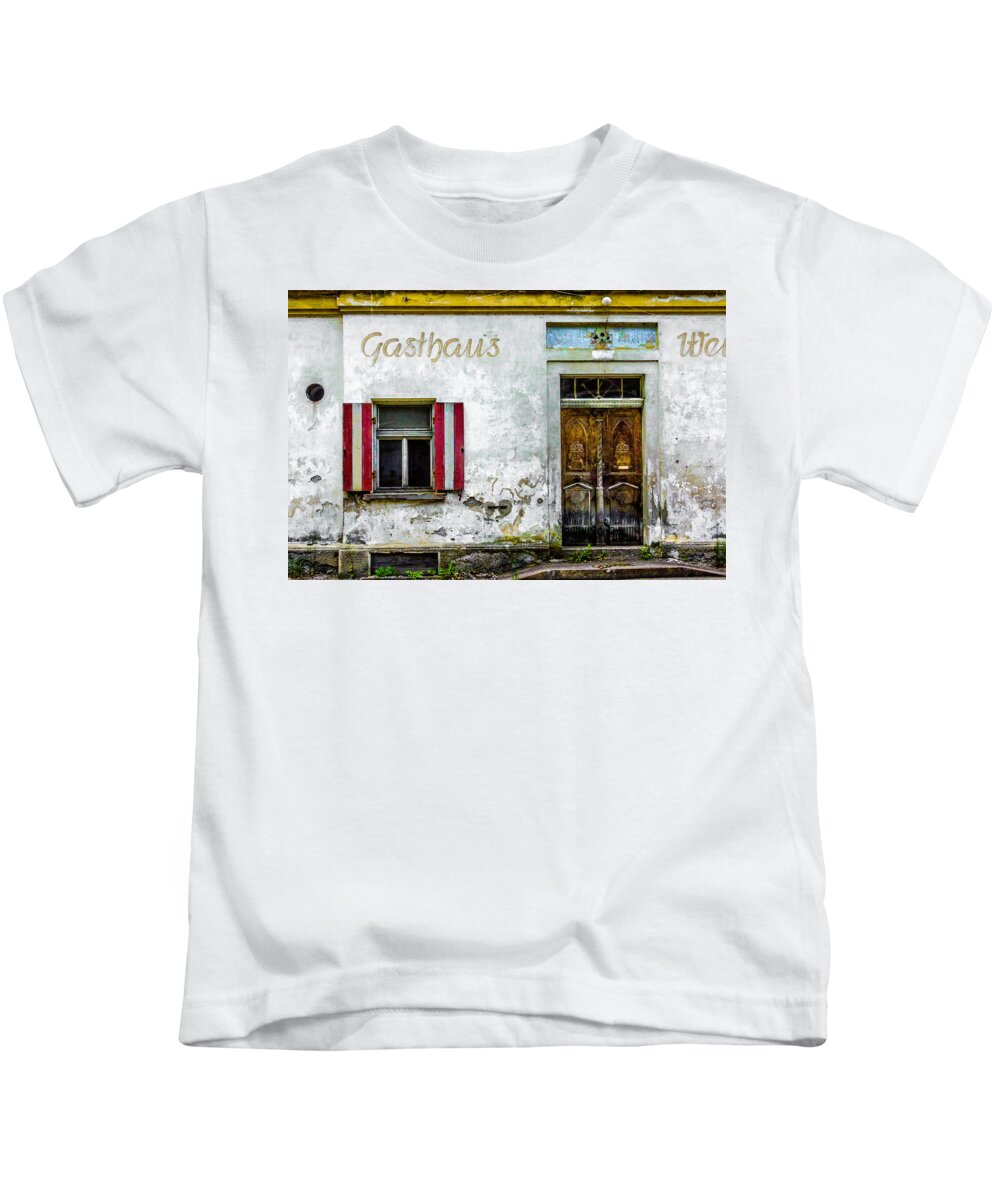 Austria Kids T-Shirt featuring the photograph Old traditional Austrian tavern by Wolfgang Stocker