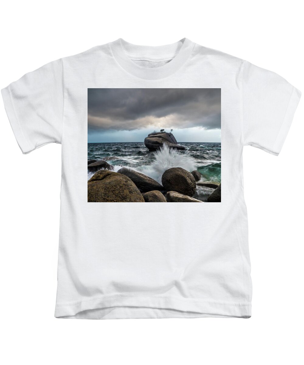 Lake Kids T-Shirt featuring the photograph Oncoming Storm by Martin Gollery