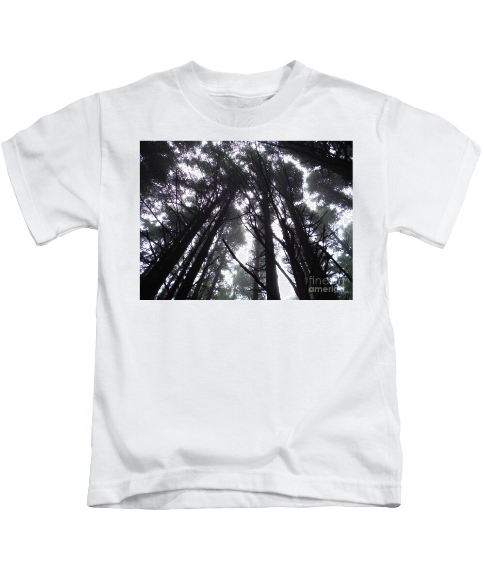 Oregon Pine Tops 3 Kids T-Shirt featuring the photograph Oregon Pine Tops 3 by Paddy Shaffer
