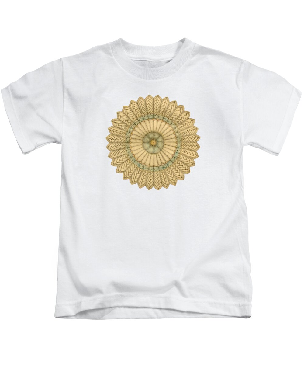 J Alexander Kids T-Shirt featuring the drawing Ouroboros ja081 by Dar Freeland