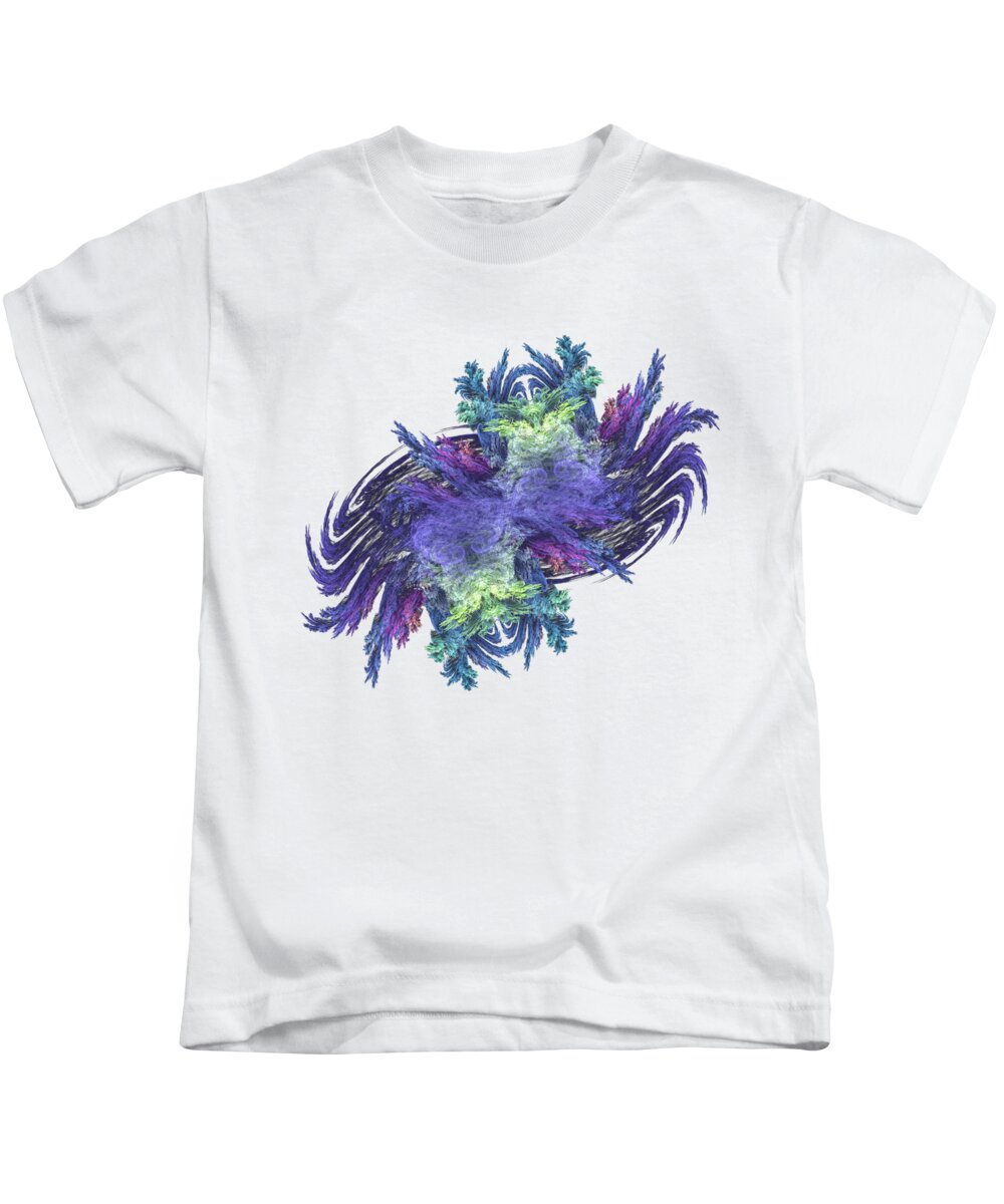 Fractal Kids T-Shirt featuring the digital art p13 by Thomas Pendock
