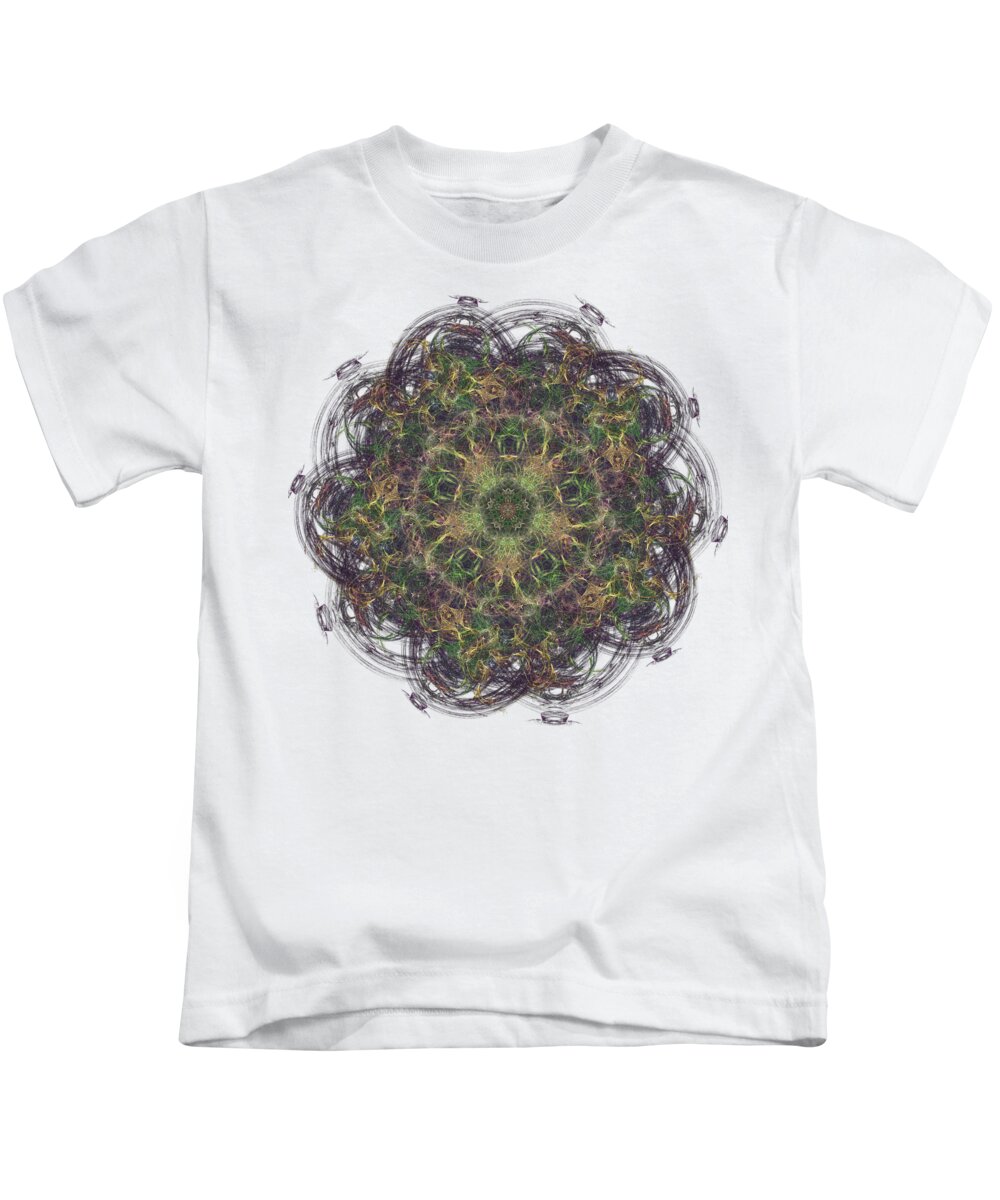 Fractal Kids T-Shirt featuring the digital art p17 by Thomas Pendock