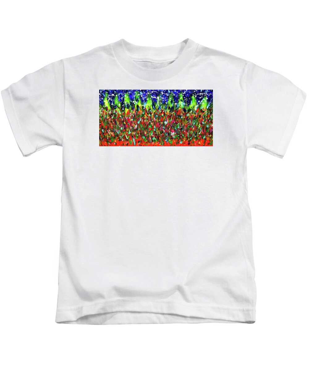 Landscape Kids T-Shirt featuring the painting Recess by Meghan Elizabeth