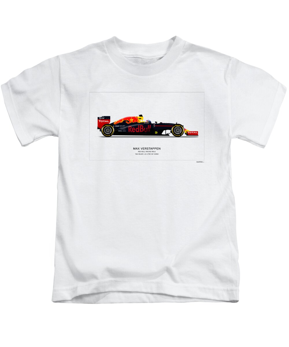 Handel Senator Metalen lijn Red Bull RB12 - Max Verstappen Kids T-Shirt by Jeremy Owen - Fine Art  America