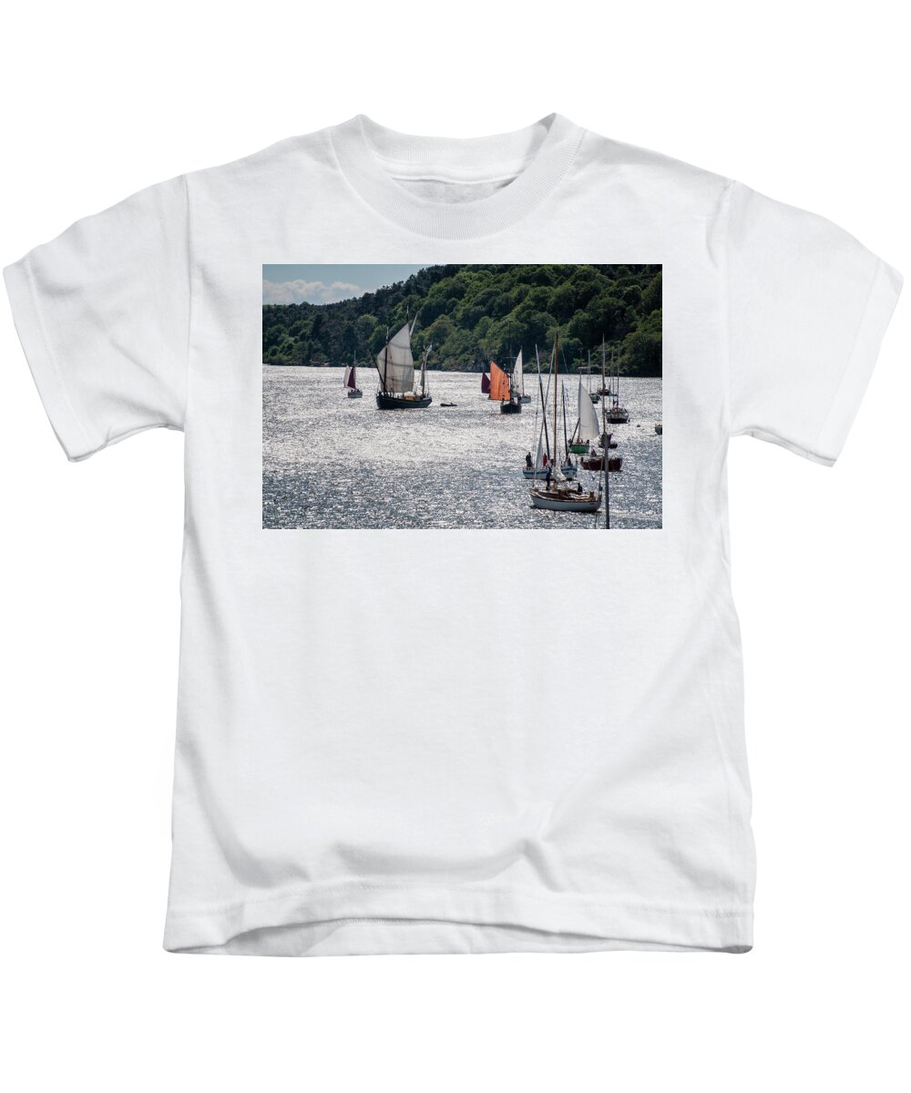 Boat Kids T-Shirt featuring the photograph Regatta Time by Geoff Smith