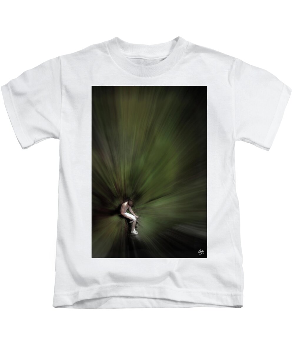 Wall Kids T-Shirt featuring the photograph Roscoe by Wayne King