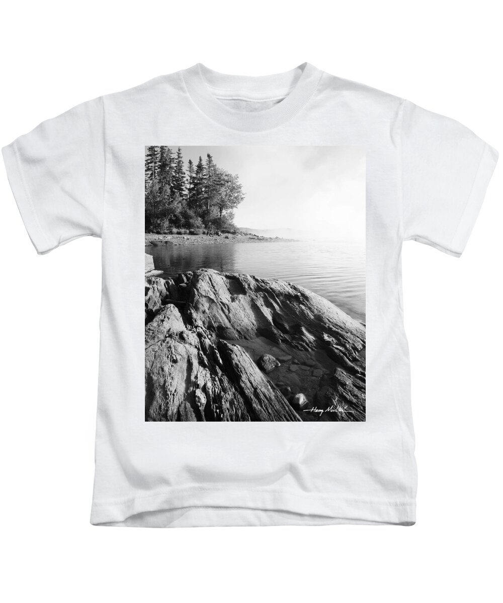 Landscape Kids T-Shirt featuring the photograph Rugged Lake Shore by Harry Moulton