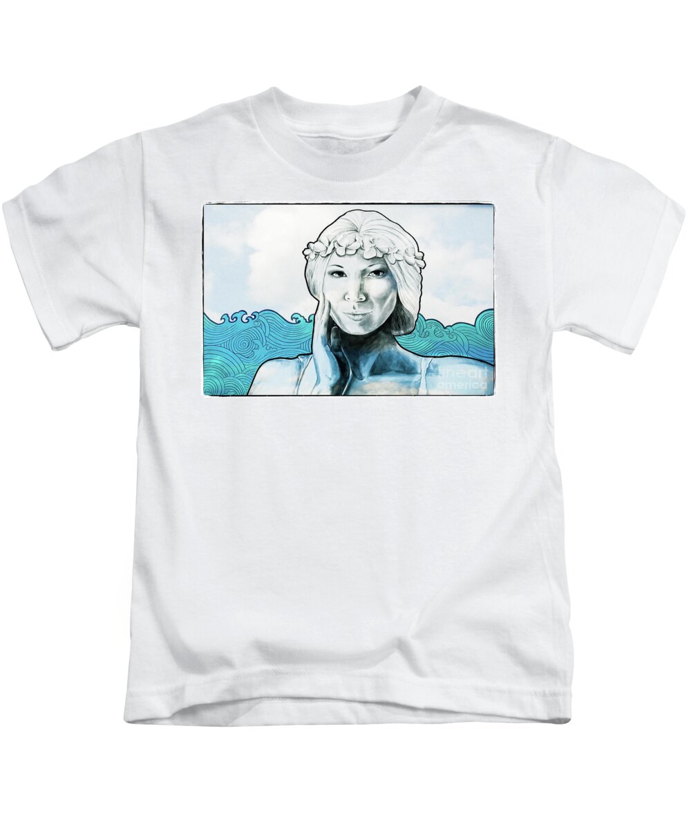 Urban Art Kids T-Shirt featuring the photograph Sea Siren by Colleen Kammerer