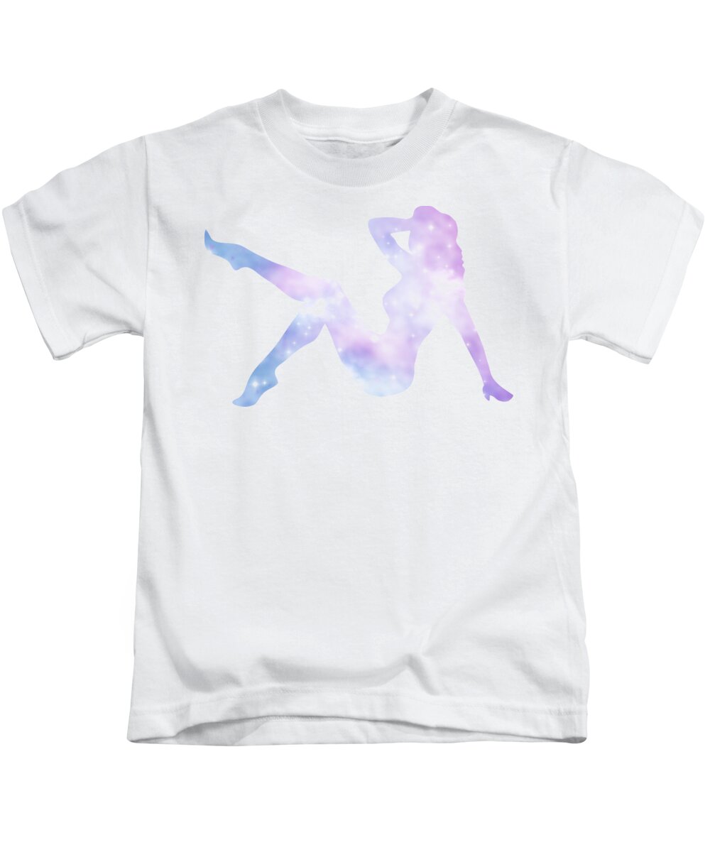 Silhouette Kids T-Shirt featuring the photograph Sexy silhouette lady by Chris Smith