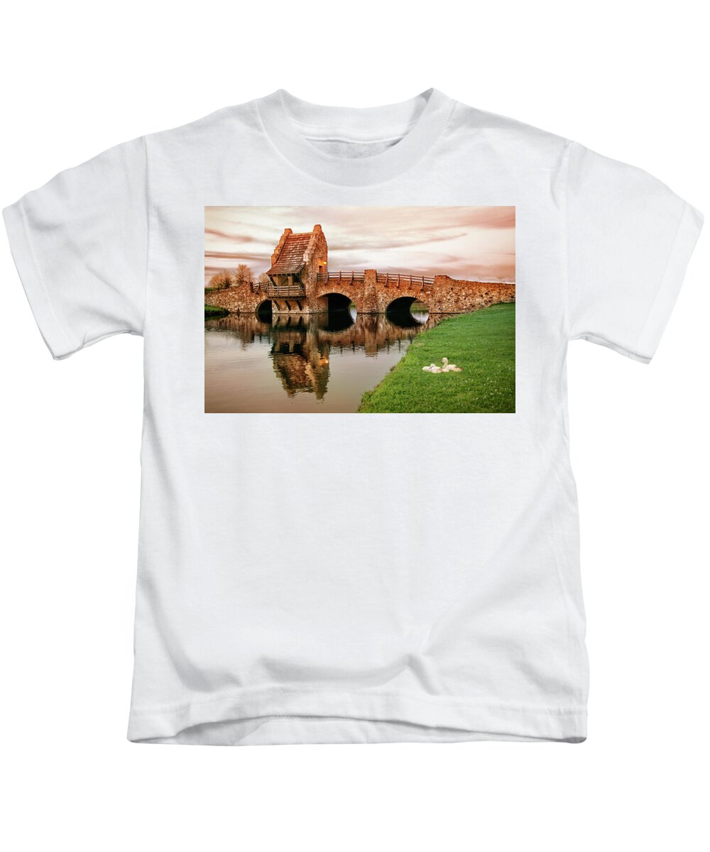 Bridge Kids T-Shirt featuring the photograph Shakespeare Bridge by Iryna Goodall
