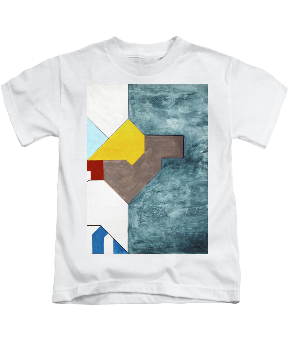 Abstract Kids T-Shirt featuring the painting Sinfonia del Universo - Part 5 by Willy Wiedmann