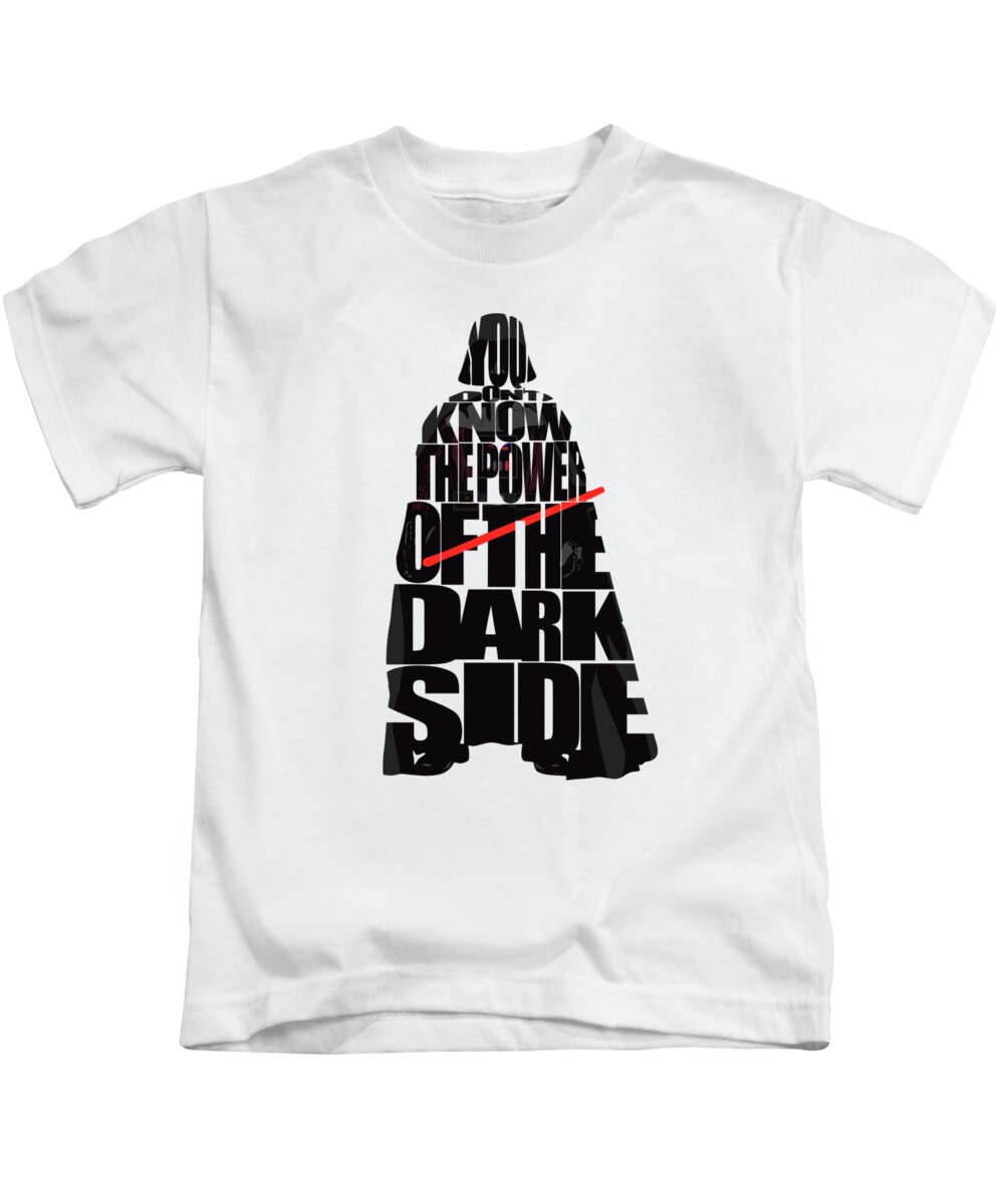 debitor fotografering Arkæolog Star Wars Inspired Darth Vader Artwork Kids T-Shirt by Inspirowl Design -  Fine Art America