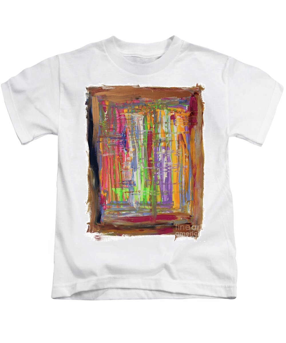 Levels Kids T-Shirt featuring the painting Step by step by Bjorn Sjogren