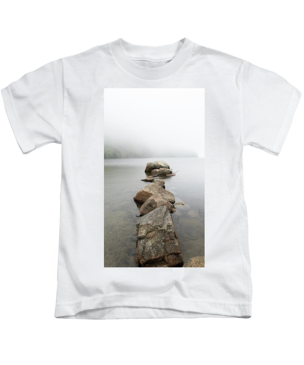 Rocks Kids T-Shirt featuring the photograph Stepping into the Unknown by Holly Ross