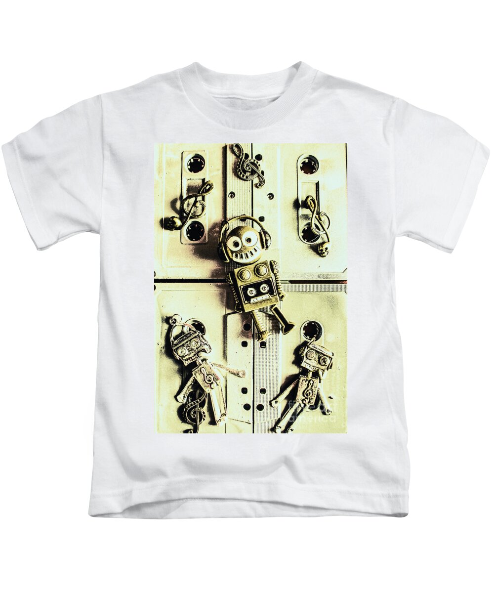 Trance Kids T-Shirt featuring the photograph Stereo robotics art by Jorgo Photography