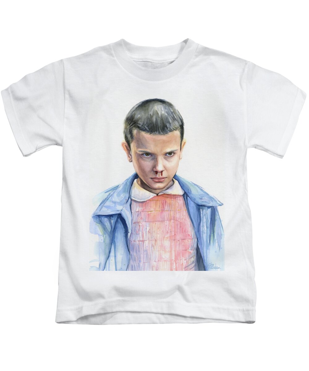 Stranger Things Eleven Portrait Kids T Shirt For Sale By Olga