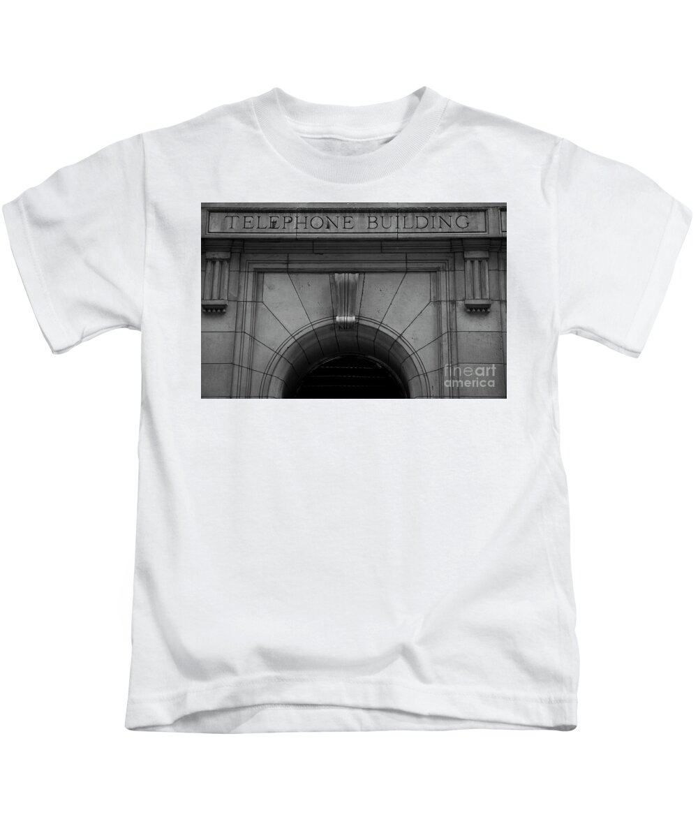 New York City; New York; Nyc; Manhattan; Telephone Building Kids T-Shirt featuring the photograph Telephone Building in New York City by David Oppenheimer
