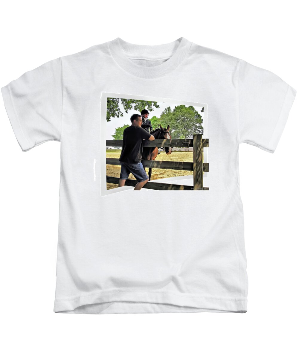 2d Kids T-Shirt featuring the photograph The Competition by Brian Wallace