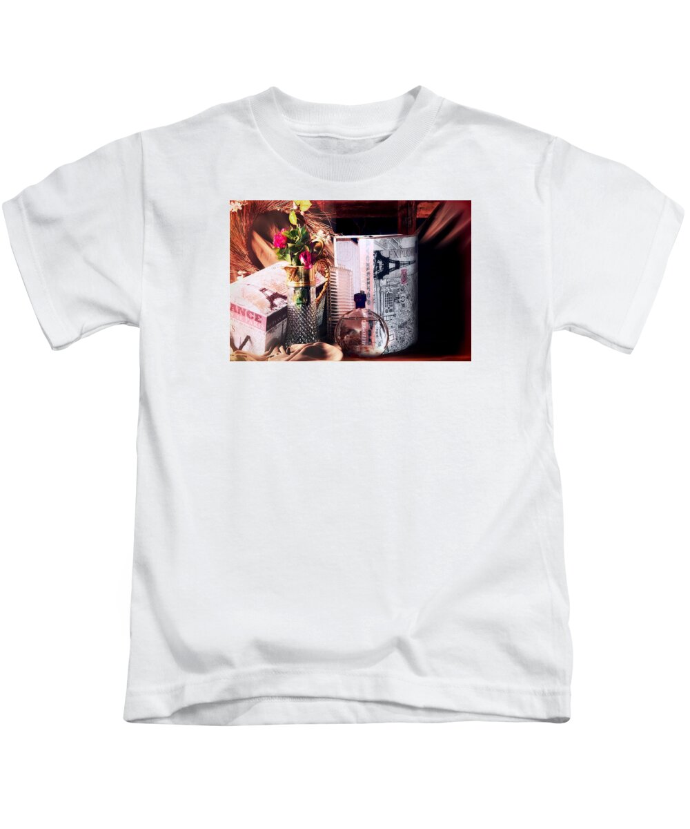 Bottles Kids T-Shirt featuring the photograph The French connection by Camille Lopez