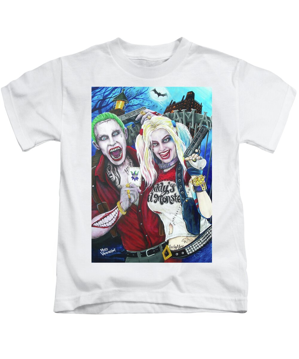 From Sea slug Rank The Joker and Harley Quinn Kids T-Shirt by Michael Vanderhoof | Pixels