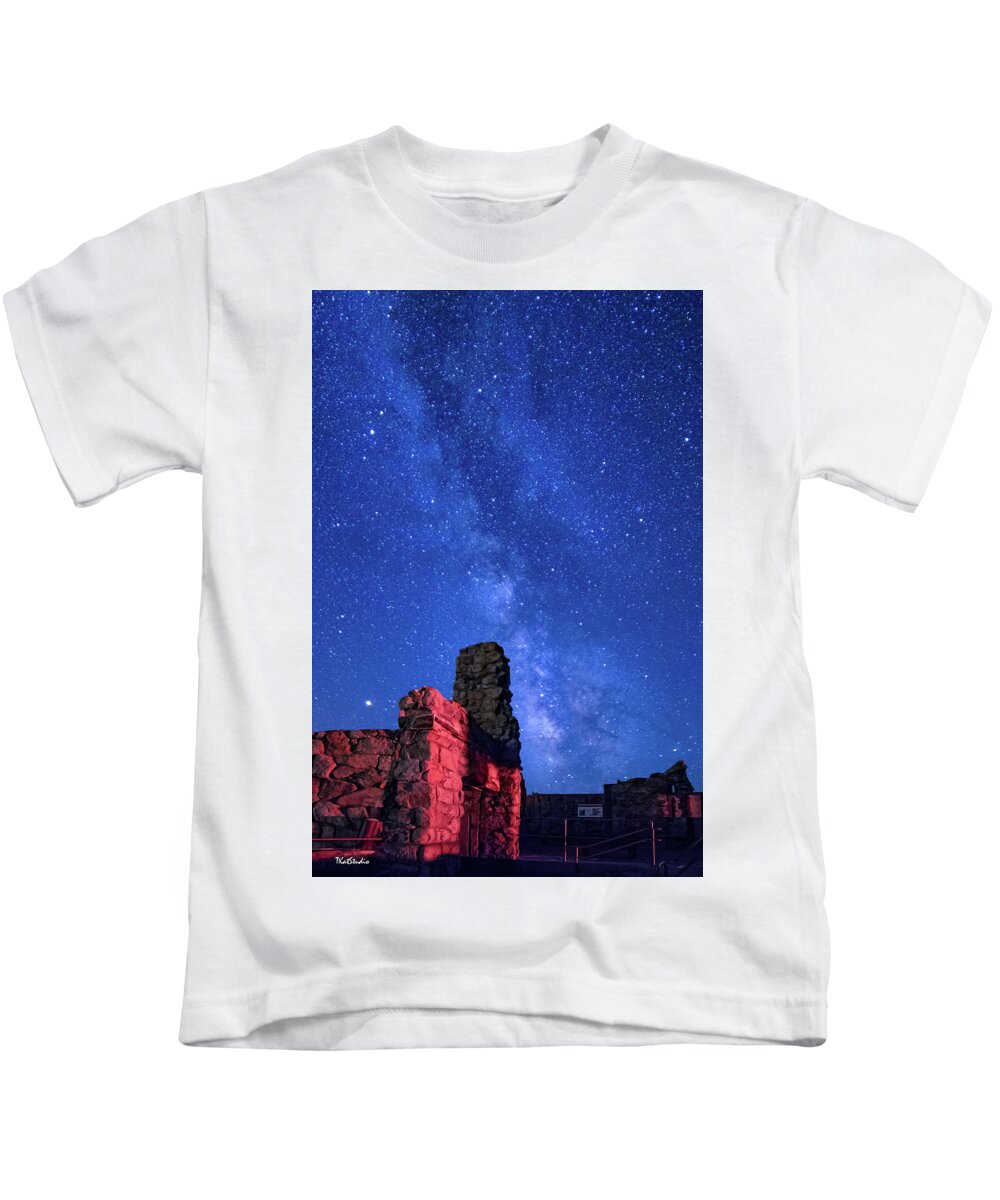 2018 Kids T-Shirt featuring the photograph The Milky Way Over the Crest House by Tim Kathka