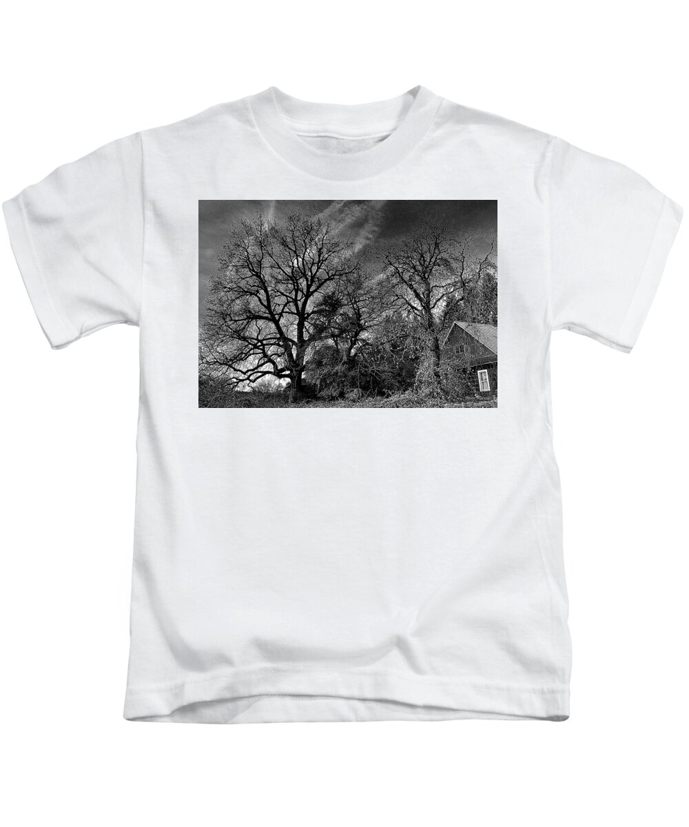 Washington Kids T-Shirt featuring the photograph The Old Oak Tree by Steve Warnstaff