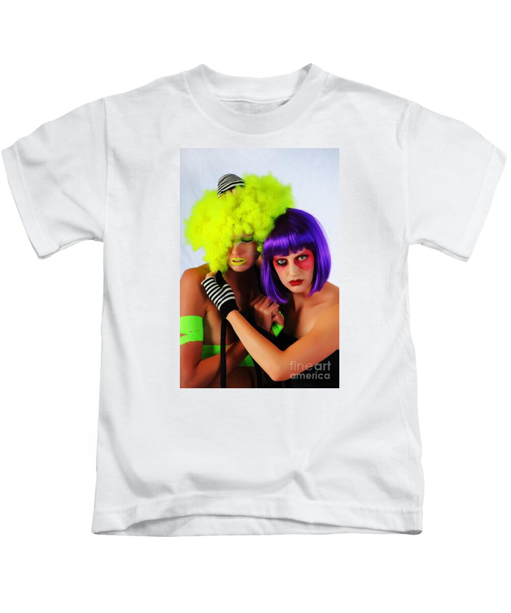 Artistic Kids T-Shirt featuring the photograph The show must go on by Robert WK Clark
