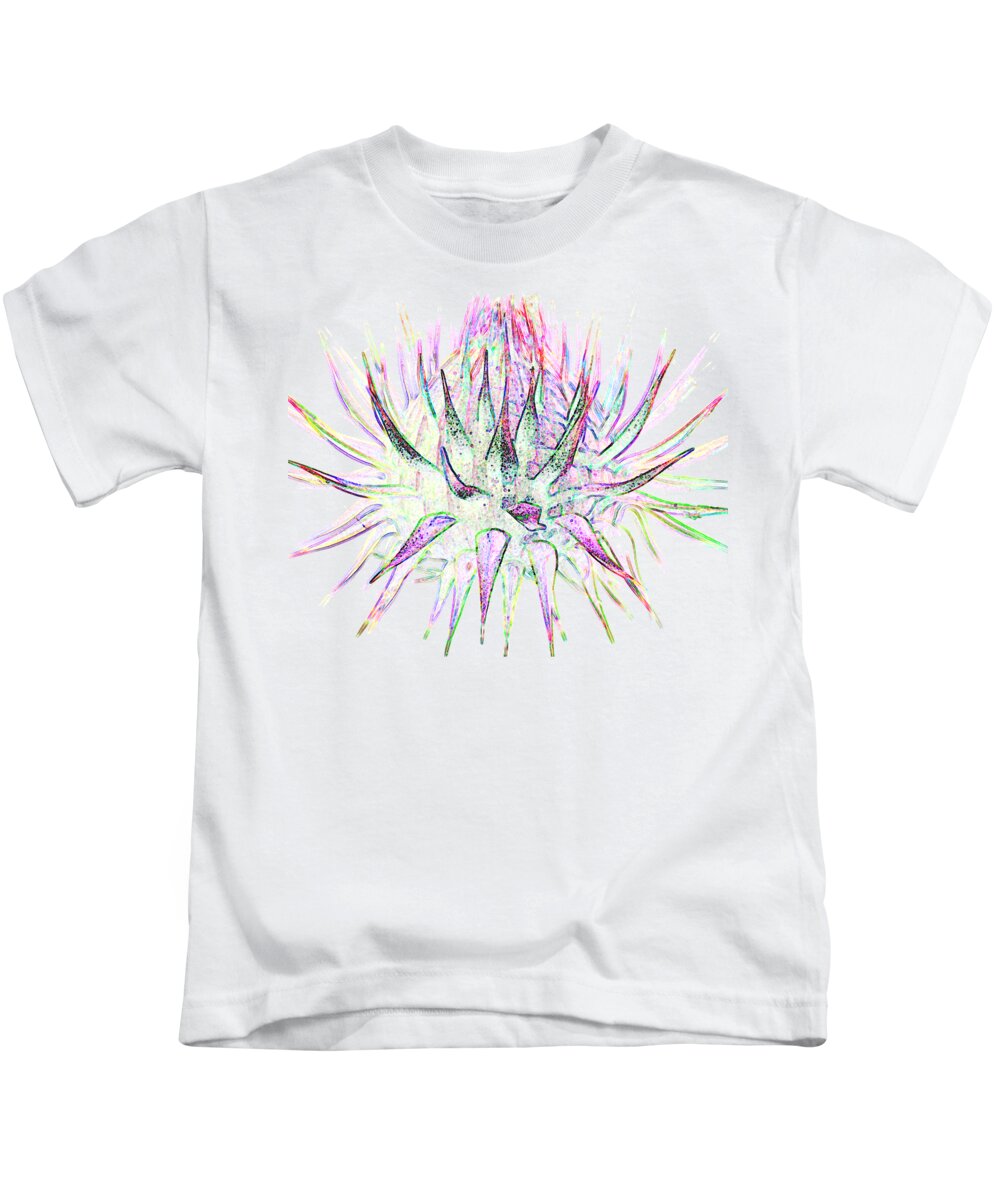Thistle Kids T-Shirt featuring the photograph Thistlehead1 T-shirt by Tony Mills