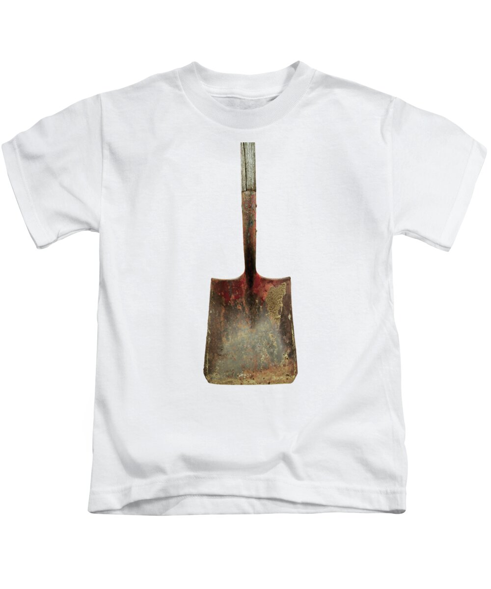 Antique Kids T-Shirt featuring the photograph Tools on Wood 3 on BW Plywood by YoPedro