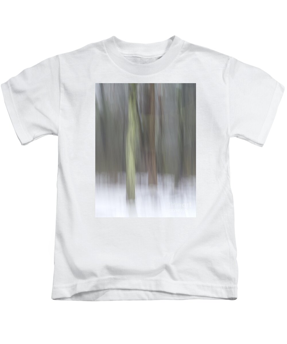 Abstract Kids T-Shirt featuring the photograph Trees in Fog II by Lili Feinstein