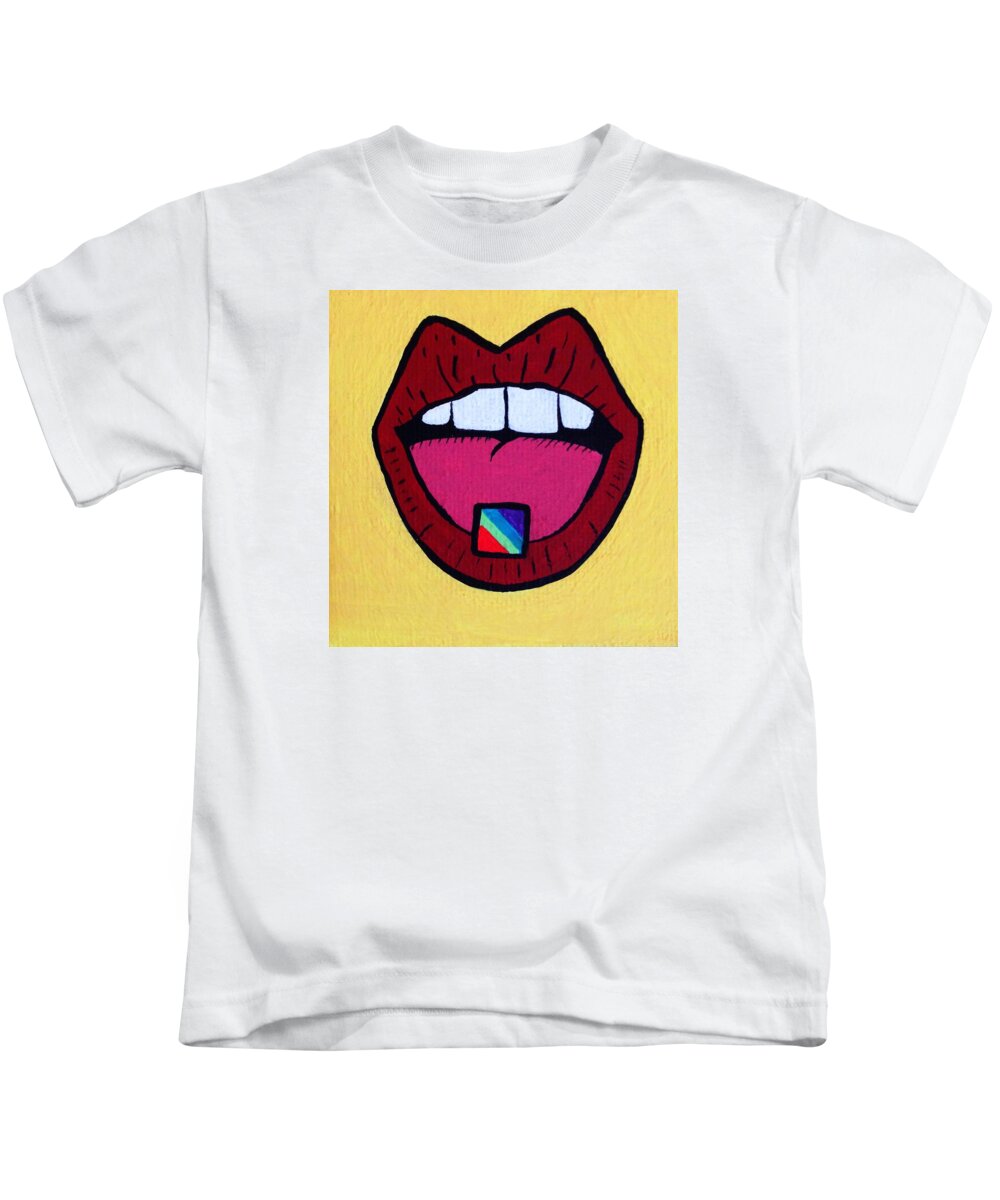Popart Kids T-Shirt featuring the photograph Tripping by Annie Walczyk
