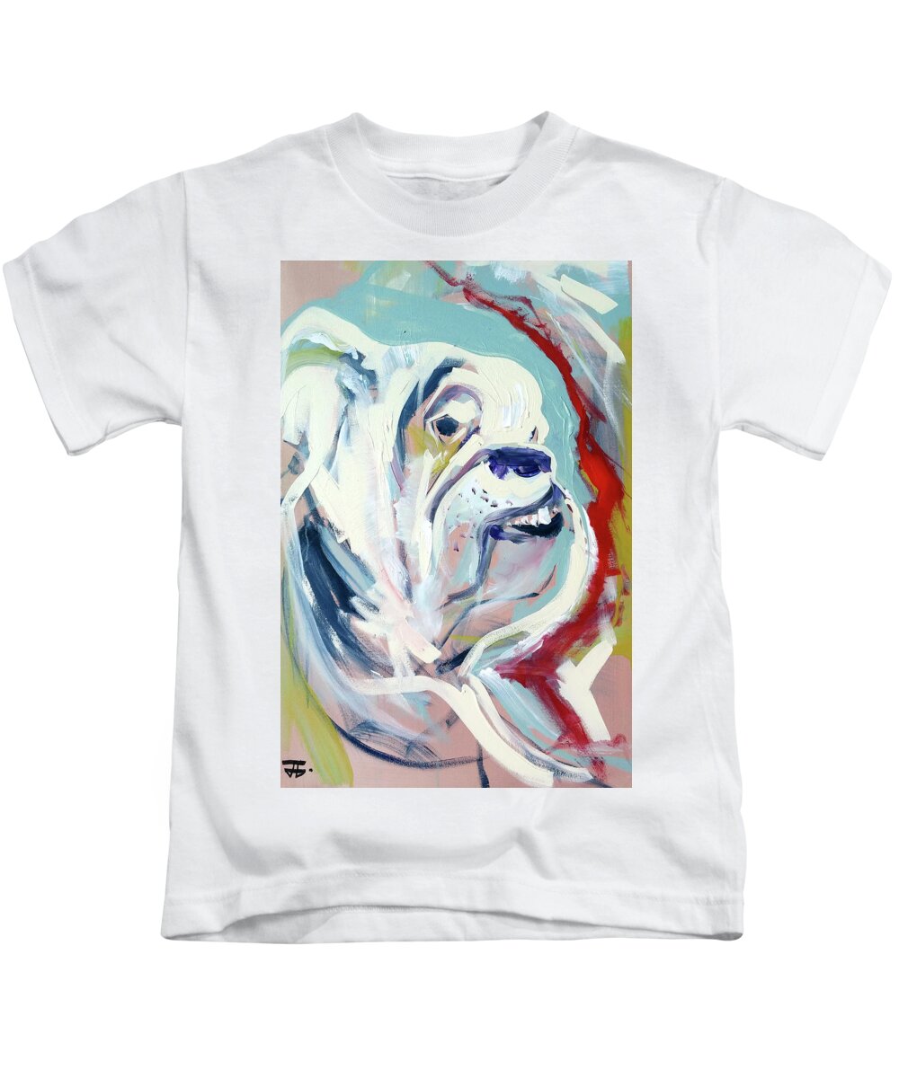  Kids T-Shirt featuring the painting UGGA side by John Gholson