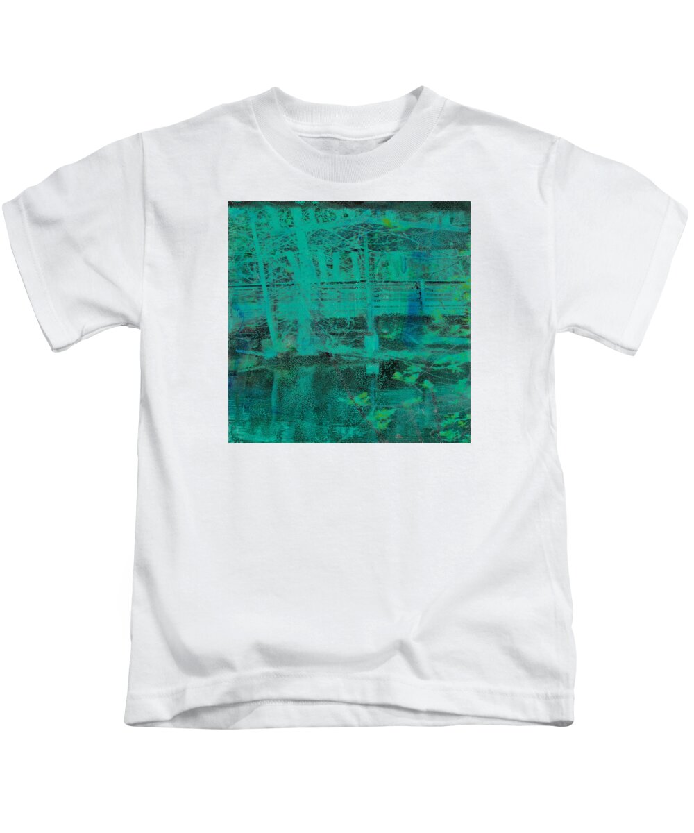 Photo Kids T-Shirt featuring the mixed media Water #10 by Dawn Boswell Burke