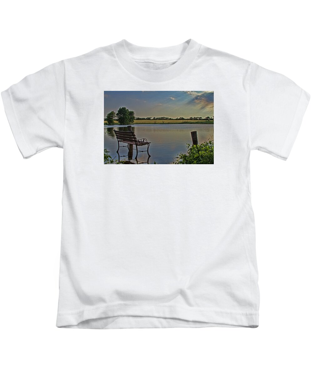 Pond Kids T-Shirt featuring the photograph Wet Feet by Alana Thrower