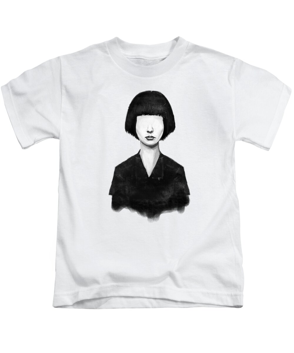 Girl Kids T-Shirt featuring the mixed media What You See Is What You Get by Balazs Solti