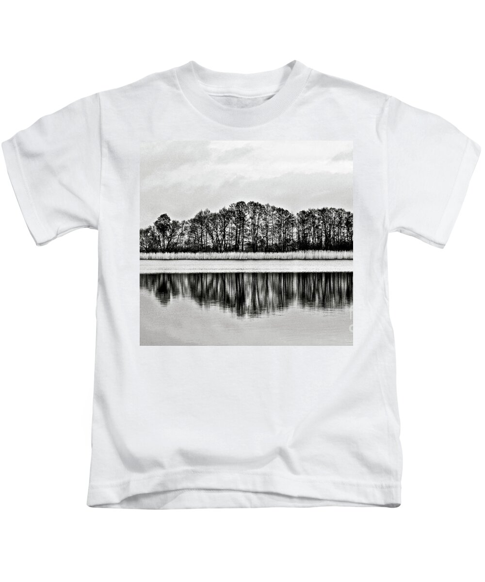 Winter Kids T-Shirt featuring the photograph White Sinfony of Winter Lake by Silva Wischeropp